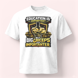 Gym Quote Graphic Printed Unisex Oversized T-Shirt