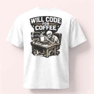 Coding & Caffeine Unisex Oversized T-Shirt