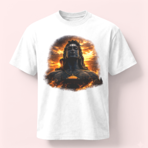 Shiva Adiyogi Printed Oversized T-Shirt