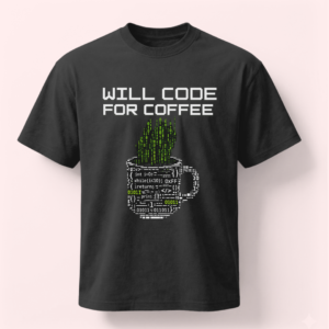Programmer Coffee Graphic Unisex Oversized T-Shirt