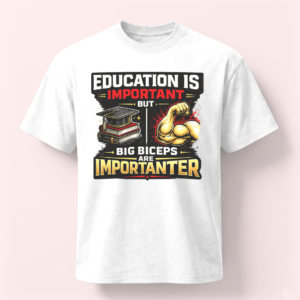 Big Biceps Are Importanter Unisex Oversized T-Shirt