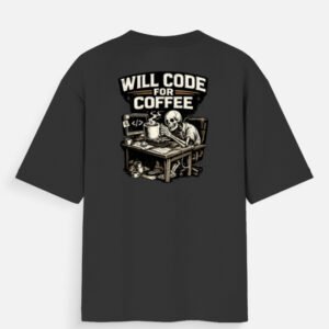 Coding & Caffeine Unisex Oversized T-Shirt